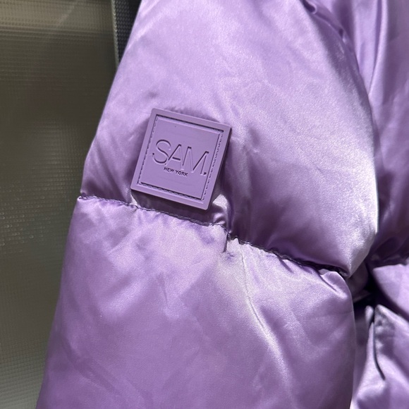 Purple Puffer Jacket, M - Picture 8 of 9